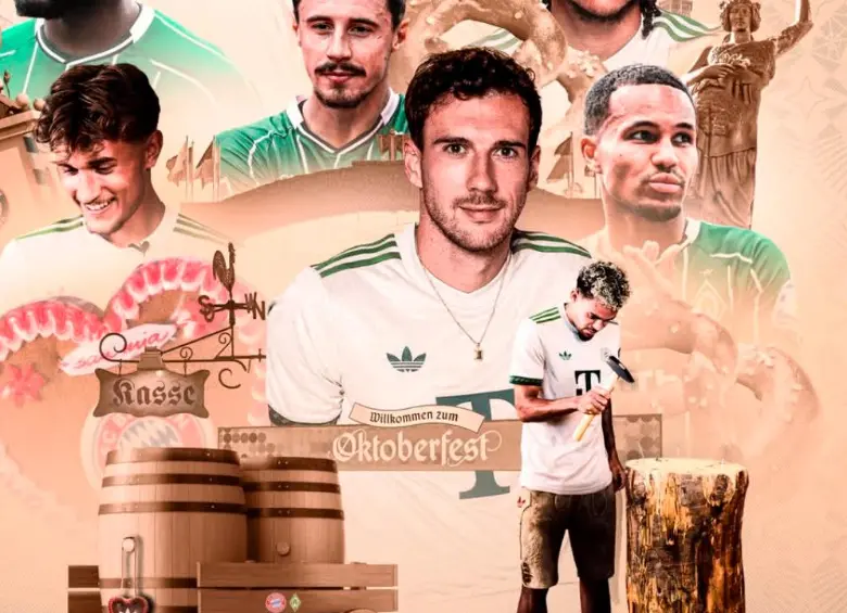 Diseño oficial de la campaña del Bayern Múnich durante el Oktoberfest. FOTO: Tomada de redes sociales @fcbayern