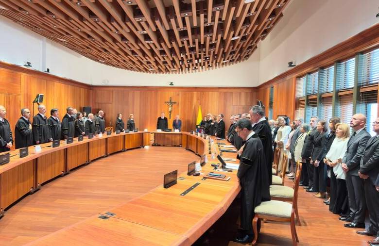 Ceremonia solemne en la Corte Suprema de Justicia. FOTO: Colprensa.