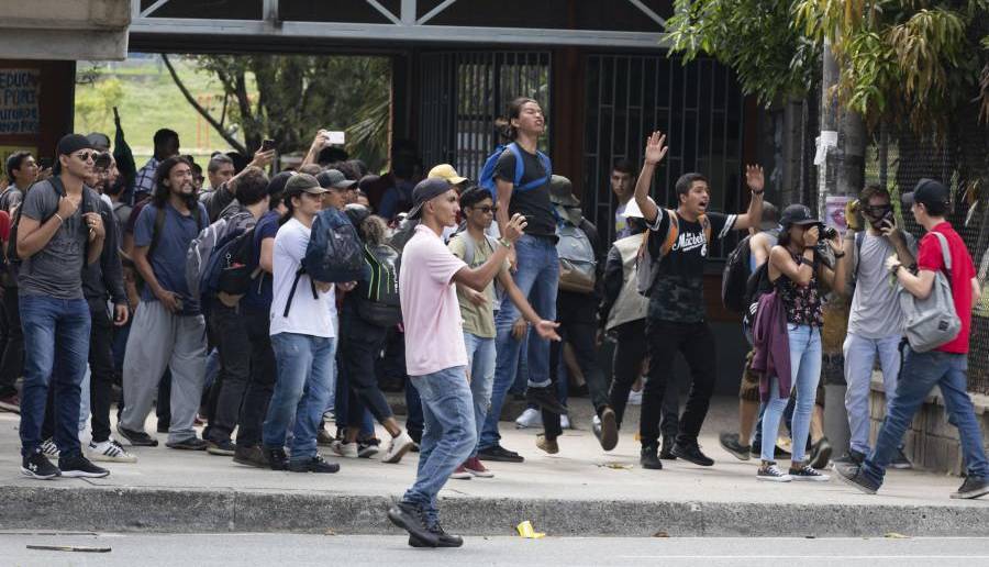 Protesta de los estudiantes de la Universidad Nacional en el 2020. Imagen de referencia. FOTO: ARCHIVO EL COLOMBIANO