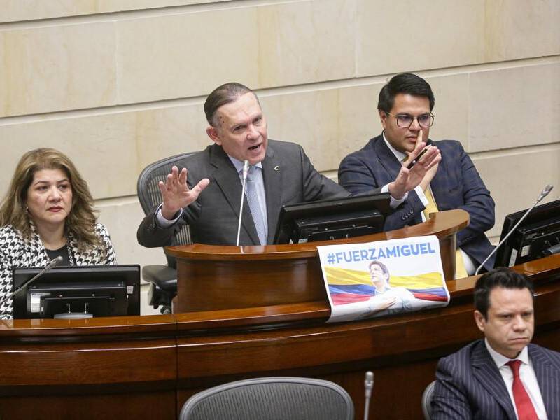 En el congreso de la República se llevó a cabo el debate de la Reforma Laboral. FOTO: Colprensa.