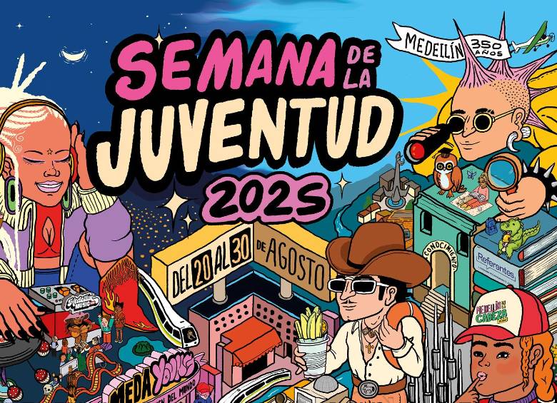 El MedaYoung Fest reunirá a 38 artistas nacionales e internacionales en el Parque Norte como cierre de la Semana de la Juventud 2025, con entrada libre para jóvenes de 14 a 28 años. FOTO cortesía