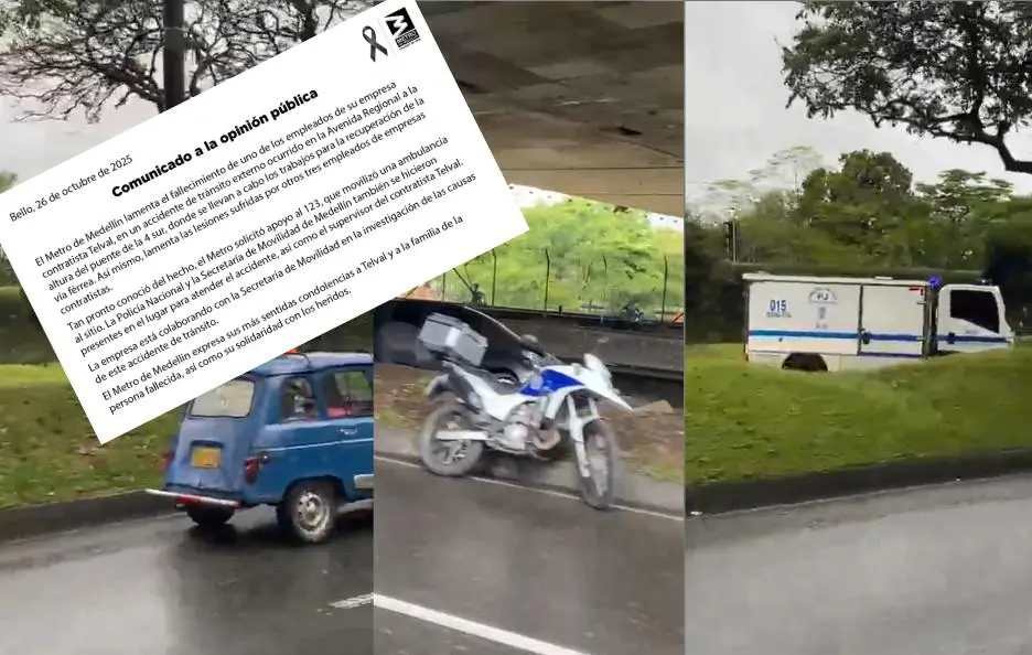 El trágico suceso ha generado consternación entre los trabajadores del sistema y las empresas contratistas que operan en la zona. FOTO: Tomada de videos y redes. El trágico suceso ha generado consternación entre los trabajadores del sistema y las empresas contratistas que operan en la zona. FOTO: Tomada de videos y redes.