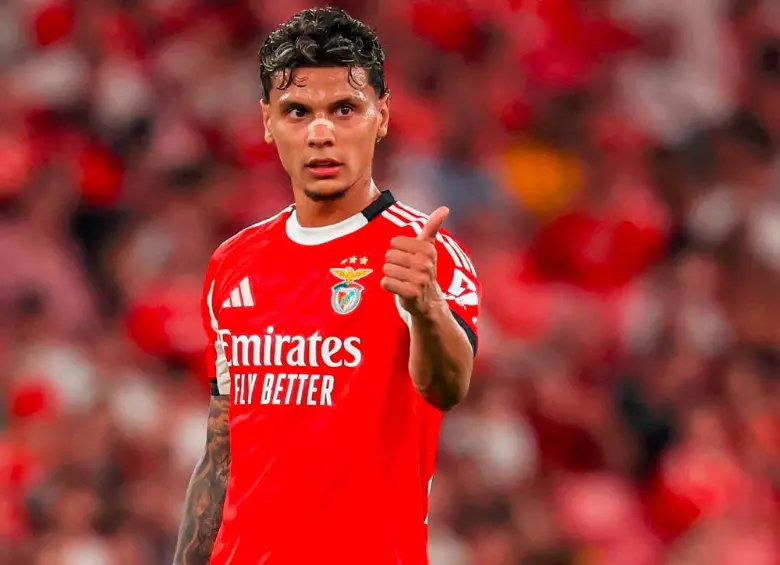 Richard Ríos hará su debut en la Liga de Portugal este sábado a las 2:30 p.m. (hora de Colombia). FOTO @central_benfica