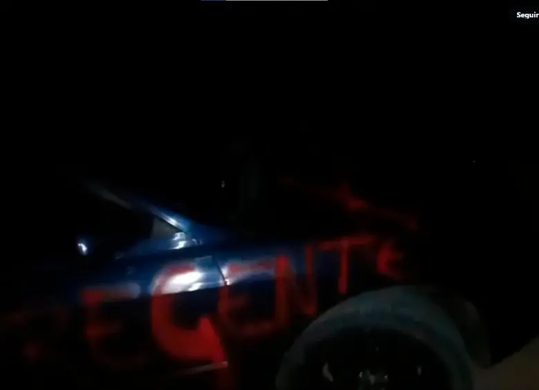 Este es el vehículo encontrado en la escena del crimen. FOTO CAPTURA DE PANTALLA