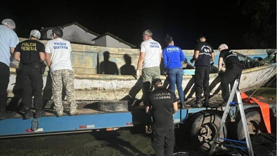 Al menos 20 cadáveres encontrados en una embarcación en Brasil. Foto: X @AndréVieira