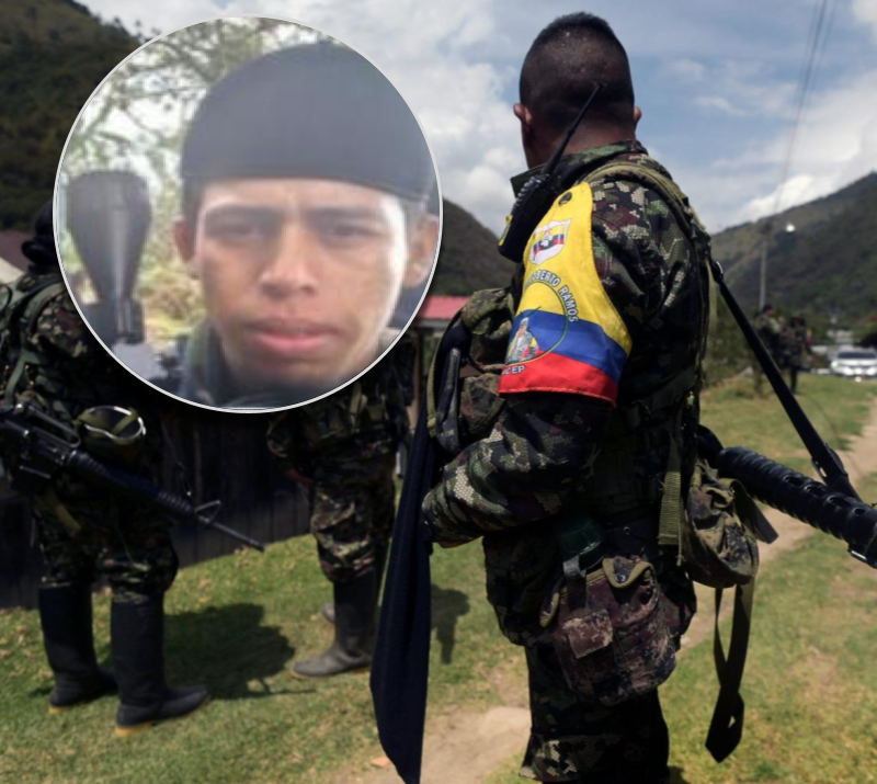 Alias Diomer sería el nuevo cabecilla del frente 18 tras la captura de alias Román. Fotos: AFP y Cortesía