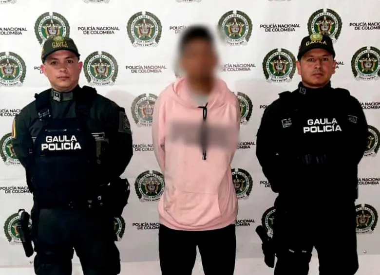 Las autoridades no suministraron la identidad del hombre a pesar de haber sido capturado en flagrancia. FOTO: CORTESÍA