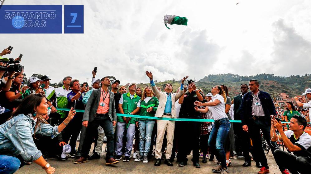 A pesar de que la obra aún no culmina, algunos exgobernadores la han inaugurado a pocos días de terminar su administración. Actualmente, se proyecta finalizar este parque con una inversión adicional de cerca $3.000 millones. En la foto, inauguración en 2019.