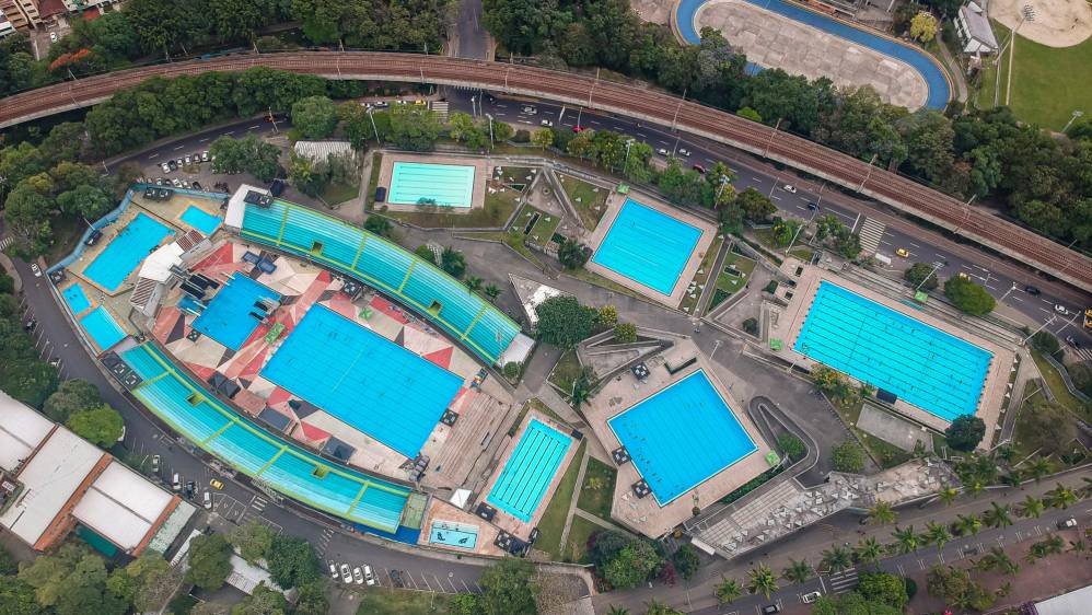 En imágenes Piscinas del estadio Atanasio Girardot están ahogadas en