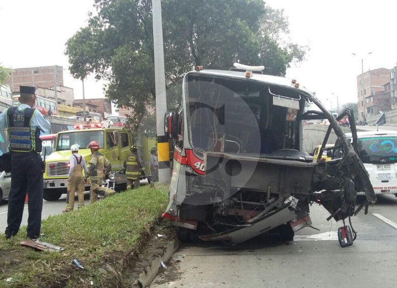 Cinco heridos por accidente de Circular Sur en centro de Medellín
