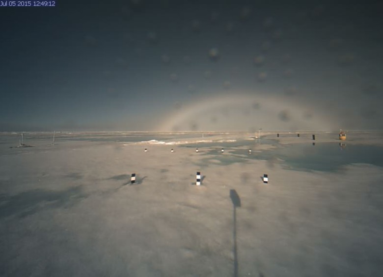 Una cámara cerca el Polo Norte registra el paisaje. Imagen de 2015. Foto NOAA
