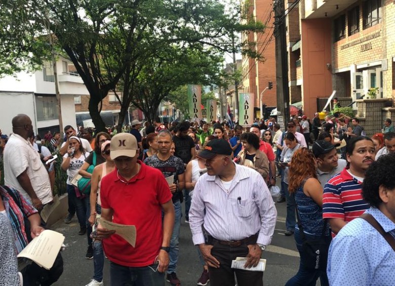 15.000 personas se unieron a la marcha. FOTO: Cortesía Asociación de Institutores de Antioquia (Adida) y Asociación Colombiana de Representantes Estudiantiles (Acrees)