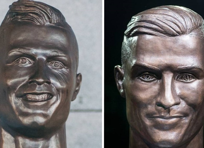 El escultor amateur portugués Emanuel Santos ha realizado una versión mejorada del busto de Cristiano Ronaldo.