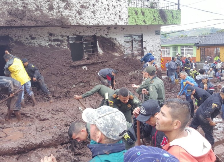 14 muertos y 22 desaparecidos por lluvias en Manizales