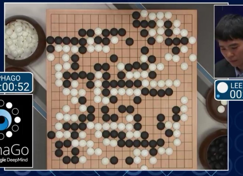 Así due la partida entre AlphaGo y lee Sedol. FOTO: Cortesía Google. 