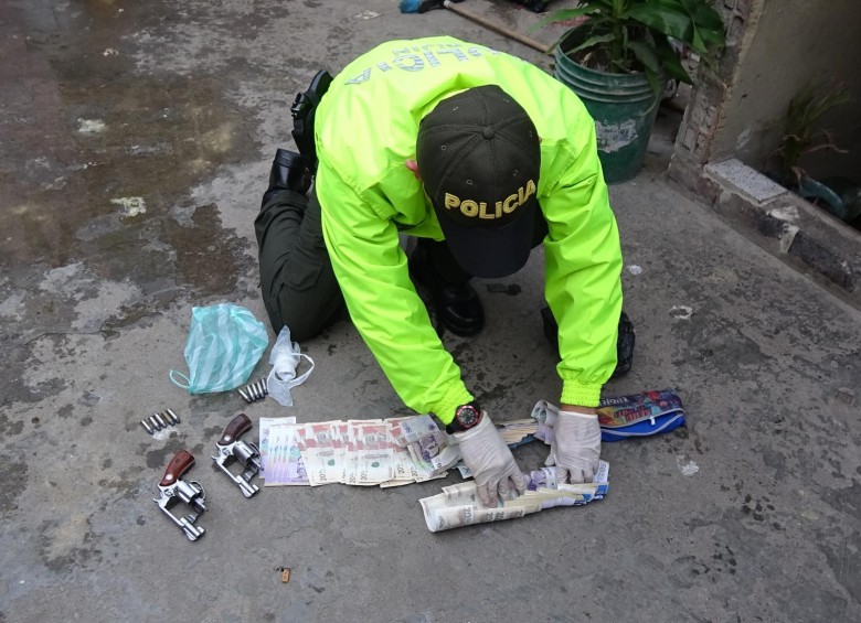 La banda criminal se dedicada a la falsificación y el tráfico en Cundinamarca, Boyacá y Santander. FOTO Cortesía Policía Nacional 