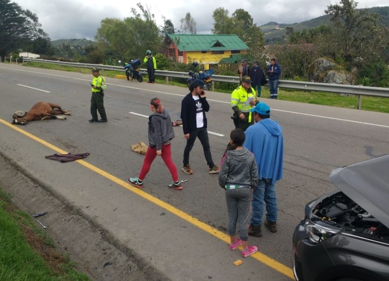 Mabel Moreno e Iván López se accidentaron en la vía a Tunja