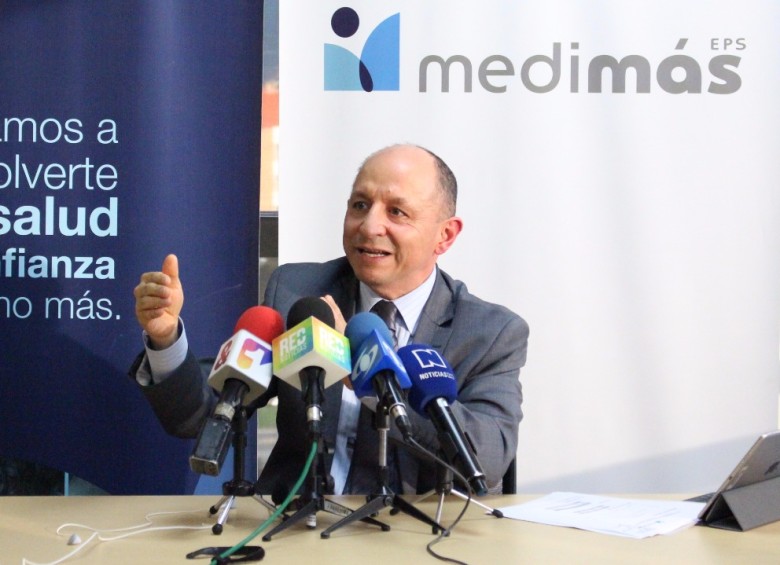 Néstor Arenas, presidente de Medimás, destacó mejorías en la atención. FOTO Cortesía