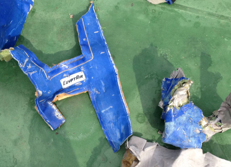 Estas son las primeras imágenes de los restos del avión de Egyptair 