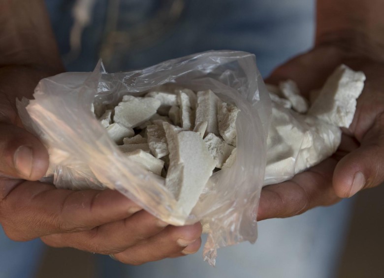 Pasta de cocaína que sale de los cultivos de uso ilícito en Briceño. FOTO: DONALDO ZULUAGA