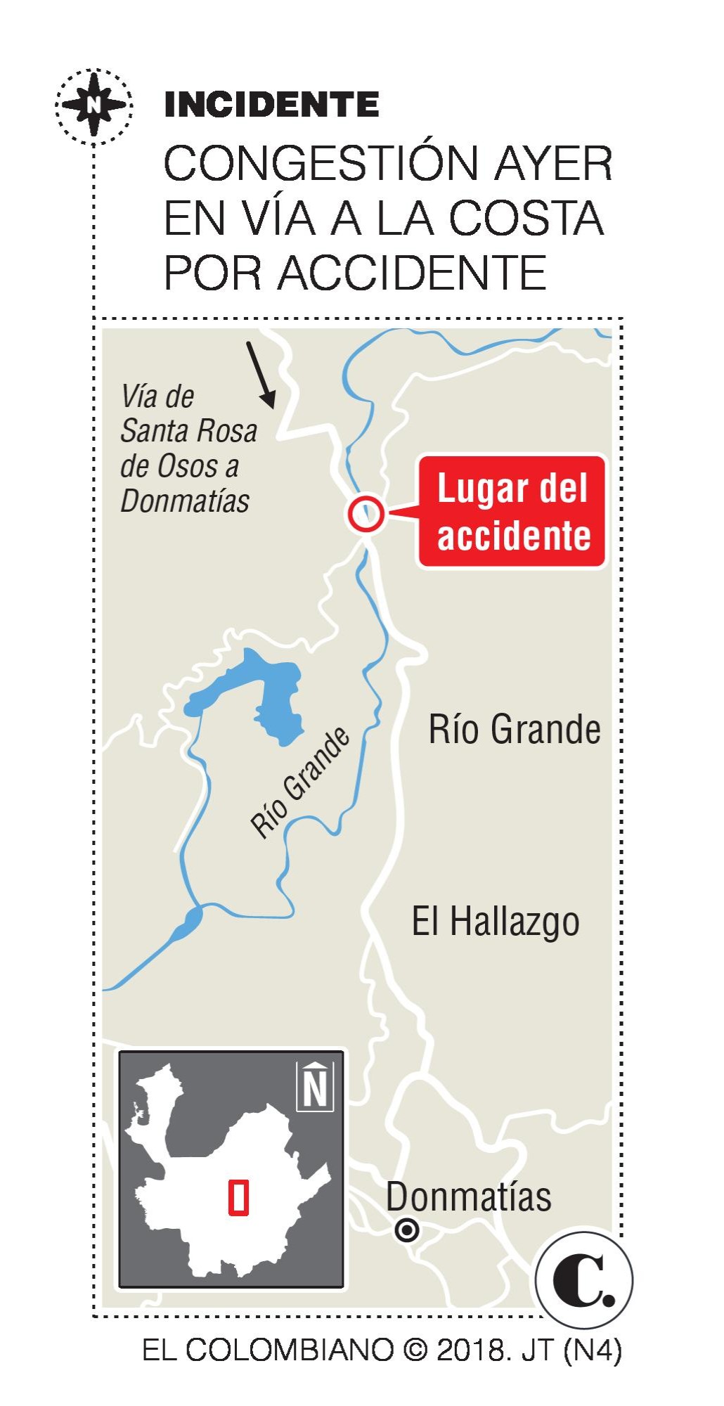 Causa del accidente en Santa Rosa de Osos, Antioquia