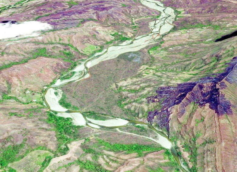 Río Sambingo, Cauca, antes de la llegada de la minería en 2014