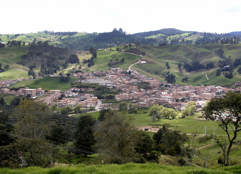 Panorámica del municipio de Entrerríos. FOTO ARCHIVO
