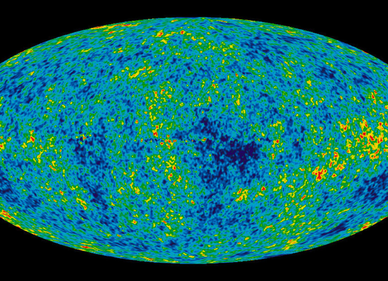 La más detallada imagen del resplandor del universo tras el Big Bang. Foto WMAP/Nasa