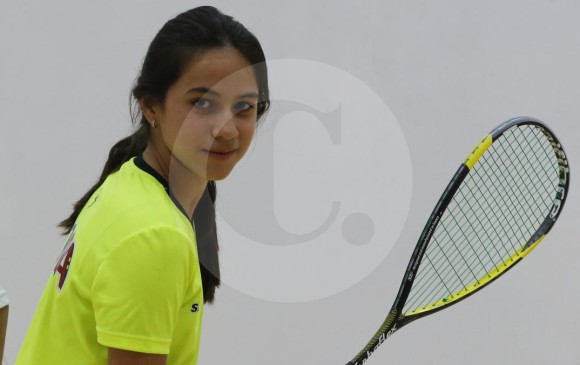 María Clara Ramírez hace parte del proceso de renovación de la Liga Antioqueña de Squash. FOTO julio césar herrera