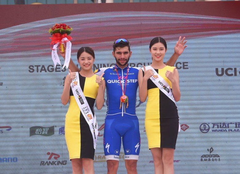 Gaviria está a un triunfo de igualar a Marcel Kittel y convertirse en el hombre más ganador de etapas de la temporada. FOTO @quickstepteam