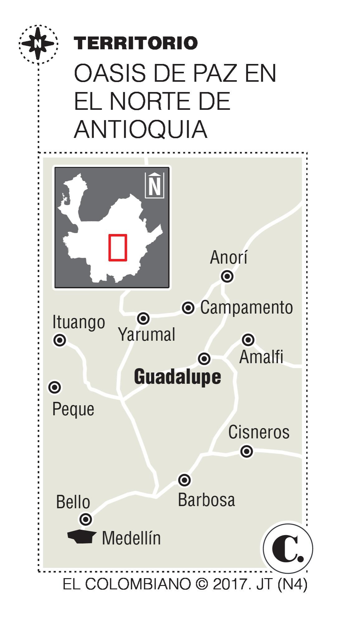 Guadalupe, un pueblo para morirse de viejo