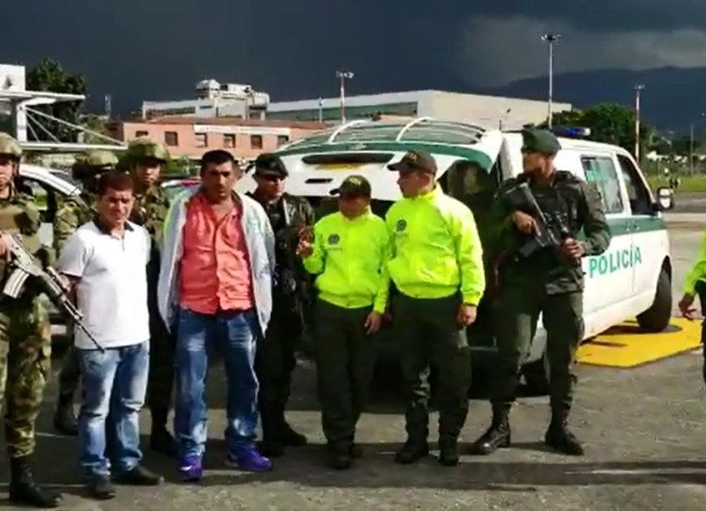 Úsuga se encontraba en Medellín cuando fue capturado. Foto: Captura de imagen - Video Policía.
