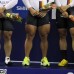 Reuters - Las piernas de los alemanes en el Mundial de Ciclismo en Cali, Rene Enders, Robert Forstemann y Maximilian Levy. Los ciclistas ocuparon el segundo lugar en la competencia por equipos.