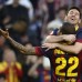 AFP - Partido de la liga espa&#241;ola entre el FC Barcelona y el Osasuna. Messi y Dani Alves celebran el gol.