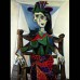 AP - 5- Dora Maar au chat de Pablo Picasso, cuadro vendido en Nueva York por 95,2 millones de d&#243;lares, el 3 de mayo de 2006.