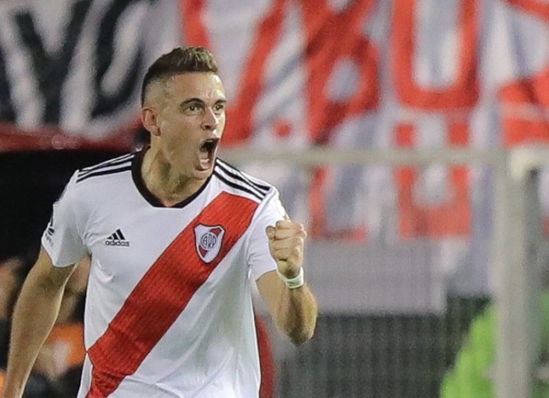Rafael Santos Borré, colombiano del River Plate. FOTO EFE