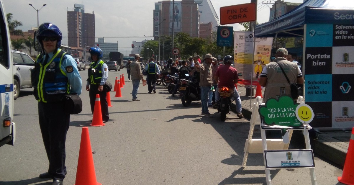 Bajó cifra de muertes por accidentes viales en Medellín