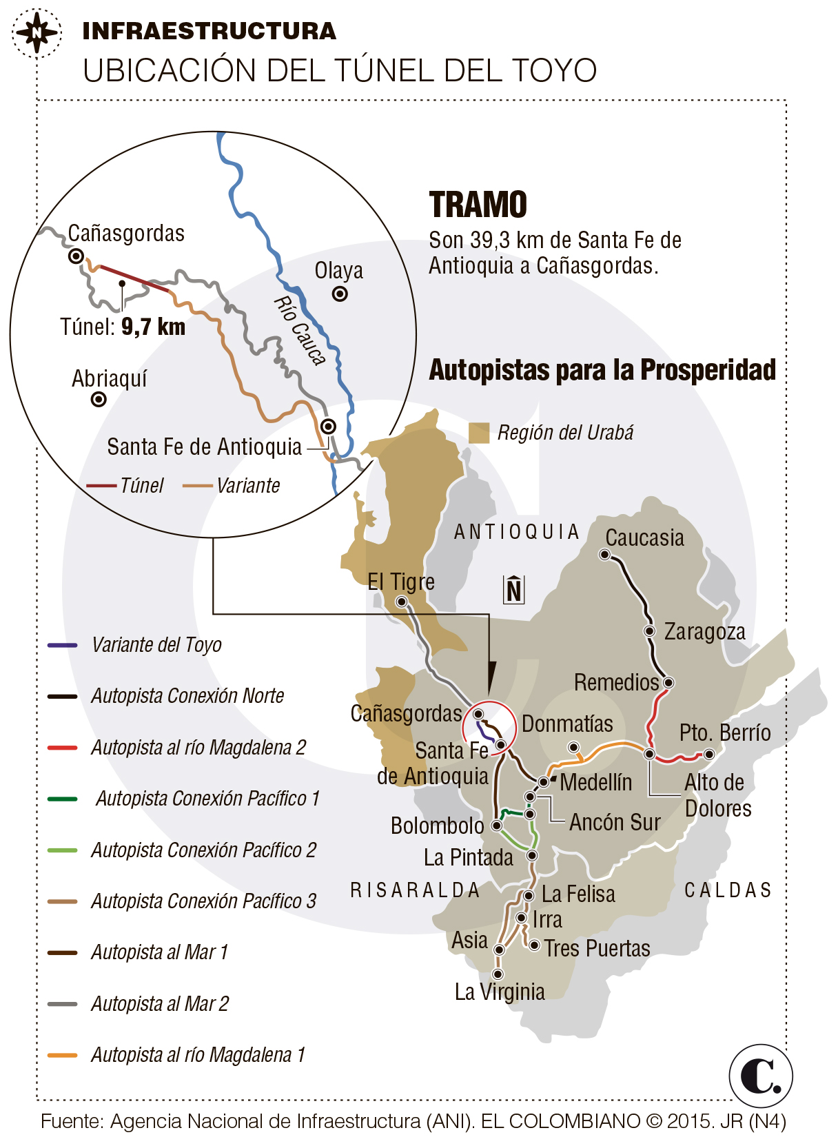 Tres propuestas para construir el Túnel del Toyo