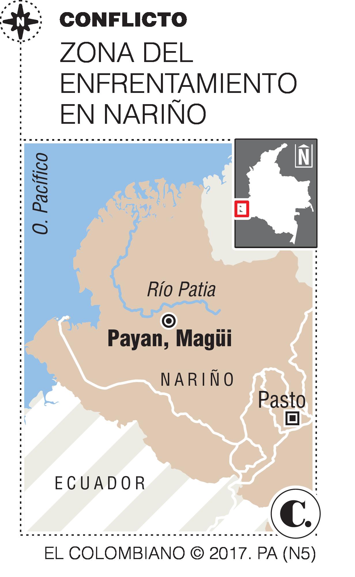 Choque entre grupos ilegales ocasiona masacre en Nariño