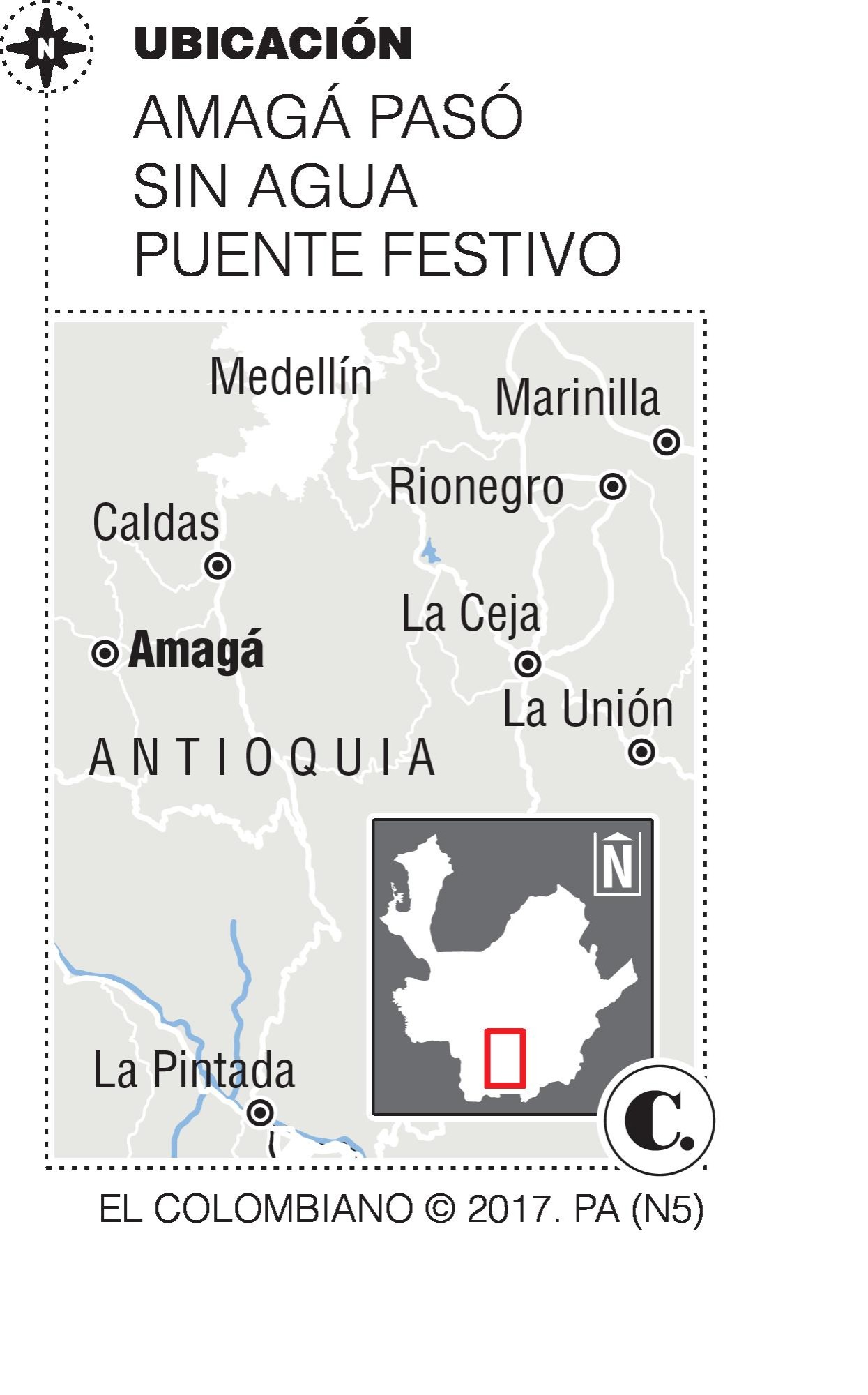 Comerciantes, los más afectados por daño del acueducto en Amagá