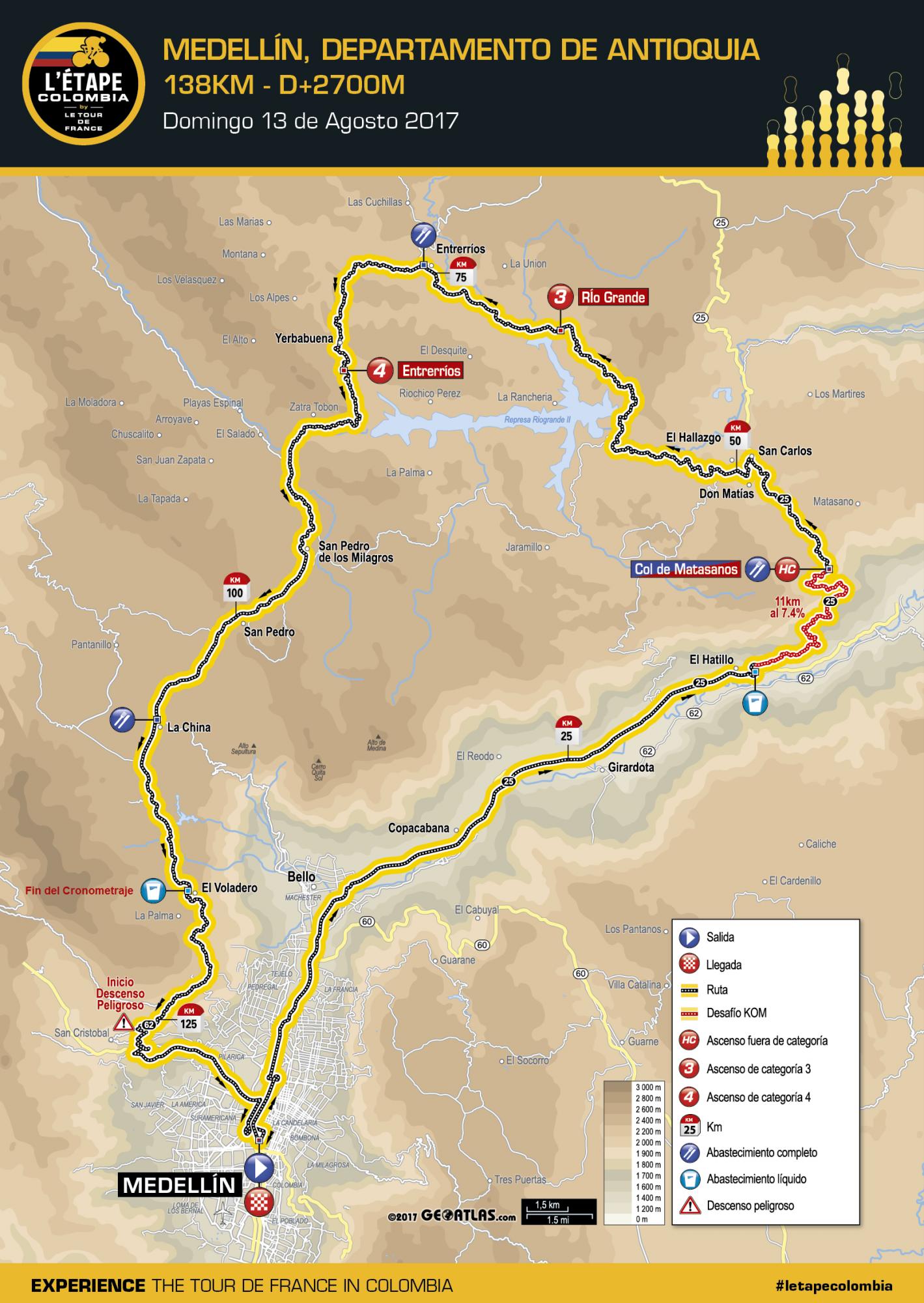 Tenga presente los cierres viales por la Etape by Le Tour de France