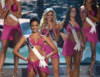 Miss Jamaica fue la primera en ser llamada al grupo de 10 finalistas. FOTO AFP