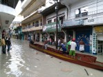Las fuertes lluvias de los últimos días provocaron el desbordamiento de los ríos San Juan, Condoto, Tamaná, Bochoromá y Medio San Juan. Foto Cortesía Alcaldía de Itsmina