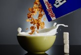 Una tasa de 50 gramos de cereales marca Kellogg’s contienen 18 gr de azúcar, lo que equivale a 4,6 terrones. FOTO Cortesía Antonio Estrada 