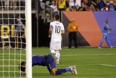 James celebró su gol, fue el primero en patear. FOTO Adam Hunger-USA TODAY Sports SOCCER/