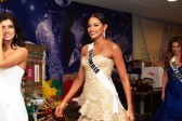 Andrea Tovar poco a poco fue avanzando en los grupos de finalistas. FOTO Cortesía The Miss Universe Organization