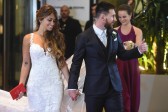 La boda se celebró en la ciudad de Rosario, donde nació el futbolista. FOTO AFP