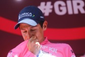 El colombiano Esteban Chaves se convirtió en el líder del Giro de Italia en la decimonovena etapa disputada entre Pinerolo y Risoul, de 162 kilómetros. FOTO AFP