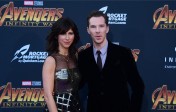 Benedic Cumberbatch y su esposa. FOTO AFP