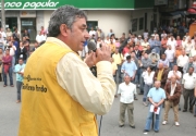 José Luis ChavarriagaParte de la Bancada del Polo Democrático Alternativo, Luis Guillermo Pardo, candidato a la Alcaldía de Medellín, y otros dirigentes, manifestaron su voz de respaldo a los militantes bellanitas del Partido, víctimas de amenazas.